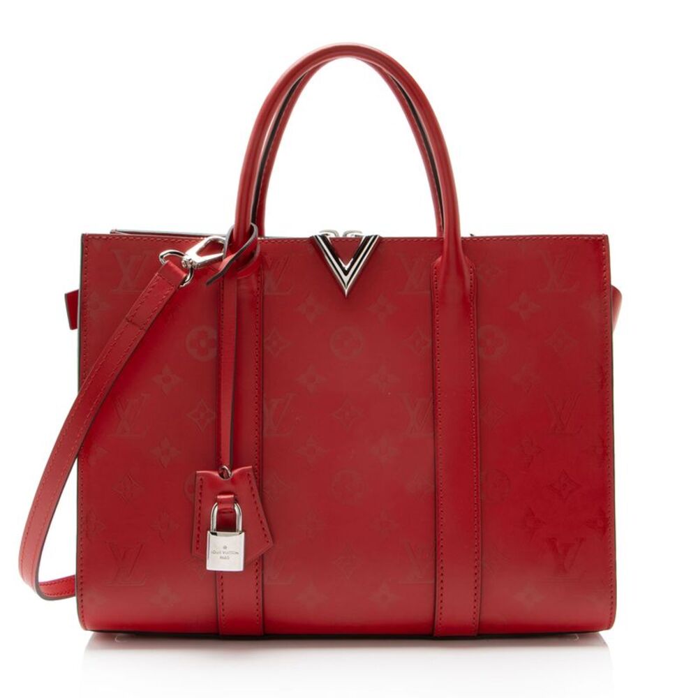 Louis Vuitton Monogram Cuir Plume Very MM Tote